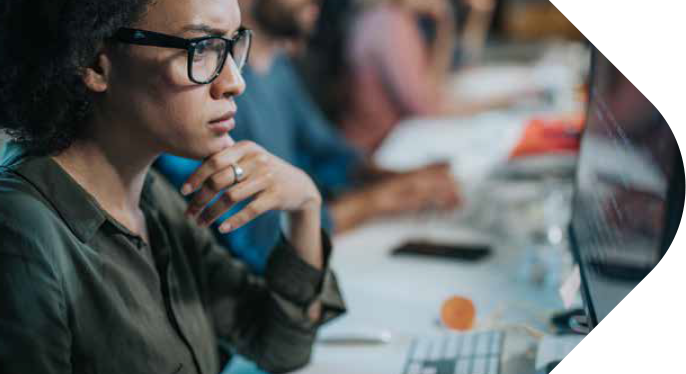 Woman sitting at desk